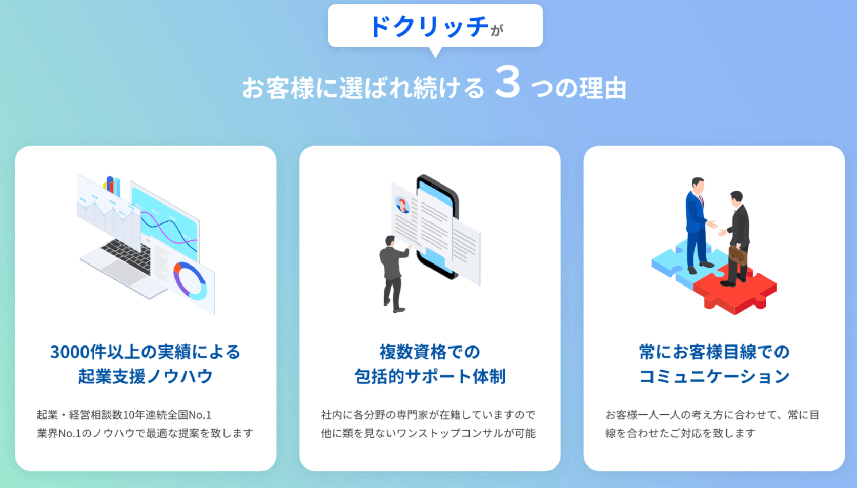 ドクリッチの5つのサービス
